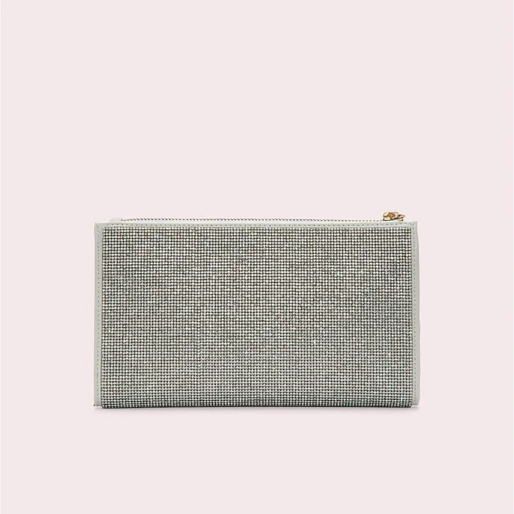 LoveShackFancy X Pink VS Rhinestone bow Fancy wristlet Pouch
